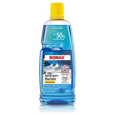Sonax 1 L AntiFrost&KlarSicht Konzentrat Scheibenfrostschutz Citrusduft [Hersteller-Nr. 03323000] von SONAX