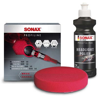 Sonax 1x 250ml PROFILINE Poliermittel FS 05-04 + Schaumpad (hart) 160mm [Hersteller-Nr. 03191410] von SONAX