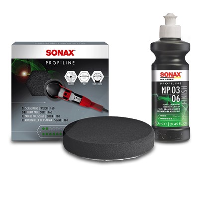 Sonax 1x 250ml PROFILINE Poliermittel NP 03-06 + Schaumpad (weich) 160 [Hersteller-Nr. 02081410] von SONAX