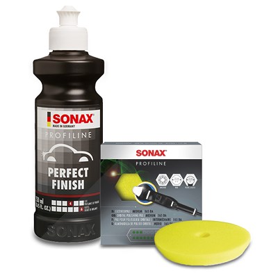 Sonax 1x 250ml PROFILINE Poliermittel Perfect Finish+Exzenterpad medium [Hersteller-Nr. 02241410] von SONAX