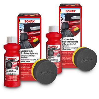 Sonax 2x 250 ml Cabrioverdeck+TextilImprägnierung [Hersteller-Nr. 03101410] von SONAX