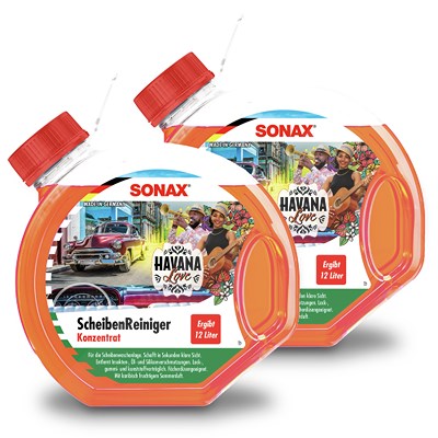 Sonax 2x 3 L ScheibenReiniger Konzentrat Havana Love [Hersteller-Nr. 03934000] von SONAX