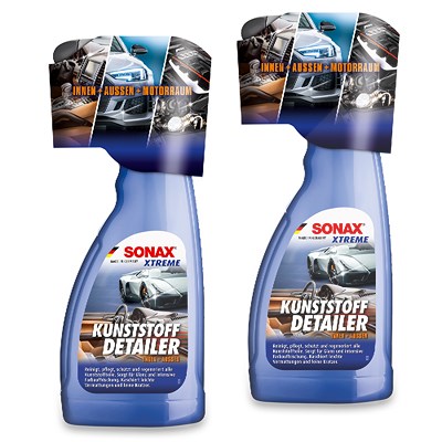 Sonax 2x 500 ml XTREME Kunststoff Detailer Innen + Außen von SONAX