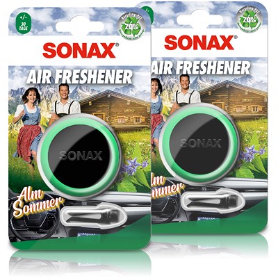 Sonax 2x Lufterfrischer Autoduft Air Freshener AlmSommer von SONAX