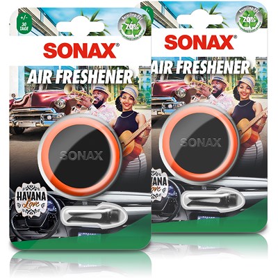 Sonax 2x Lufterfrischer Autoduft Air Freshener Havana Love von SONAX