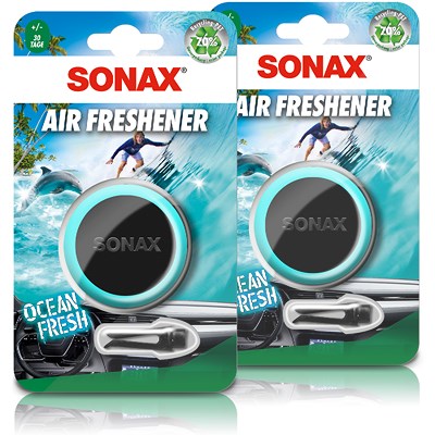 Sonax 2x Lufterfrischer Autoduft Air Freshener Ocean-fresh von SONAX