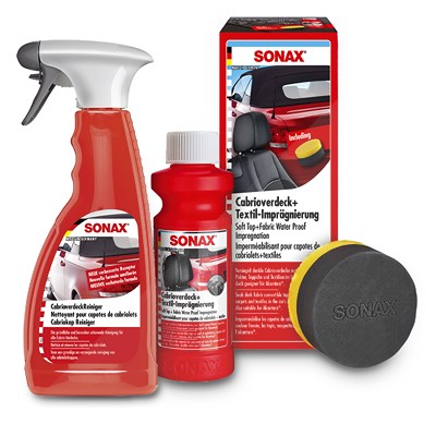 Sonax 500 ml Cabrioverdeck Reiniger + 250 ml TextilImprägnierung + Schw [Hersteller-Nr. 03092000] von SONAX