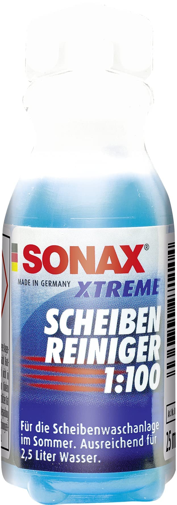 SONAX XTREME ScheibenReiniger 1:100 (25 ml) sorgt sekundenschnell für eine sichere Sicht | Art-Nr. 02711000 von SONAX