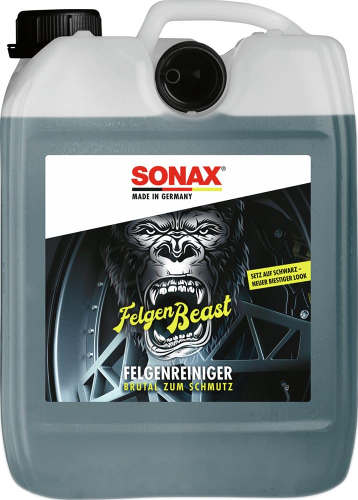 SONAX FelgenBeast (5 Liter) Felgenreiniger für alle polierten, verchromten und matten Stahl- & Leichtmetallfelgen | Art-Nr. 04335000 SONAX FelgenBeast (5 Liter) Felgenreiniger für alle polierten, verchromten und matten Stahl- & Leichtmetallfelgen | Art-Nr. 04335000 von SONAX