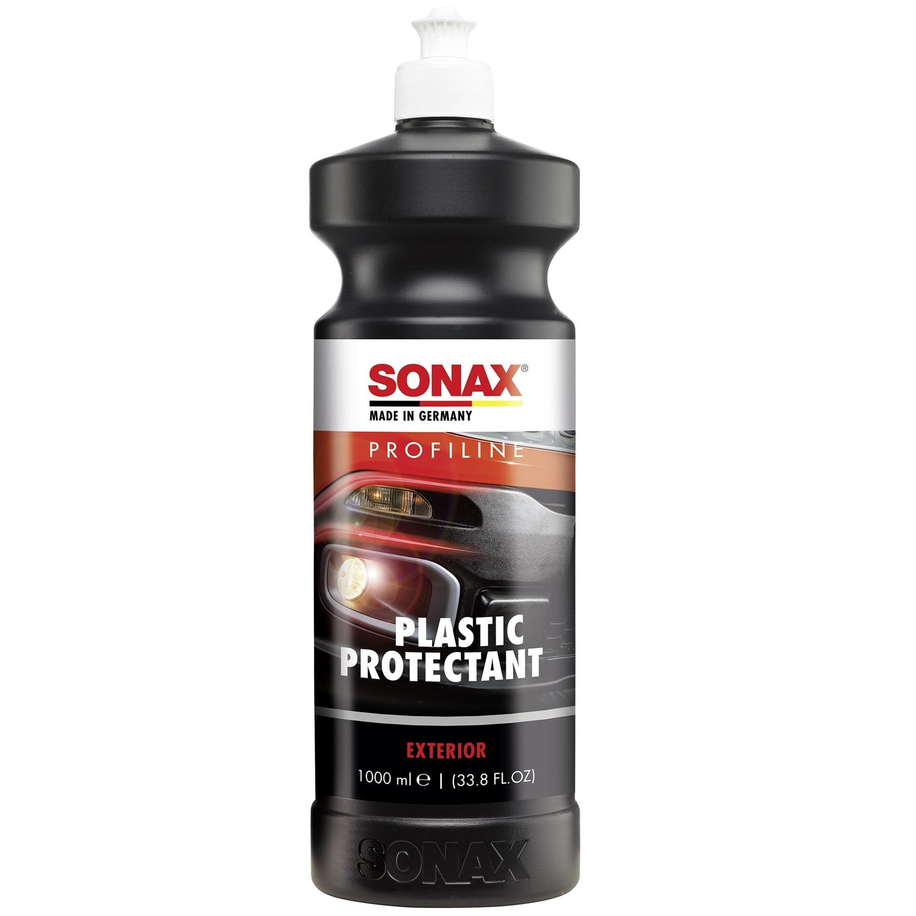 SONAX PROFILINE Plastic Protectant Exterior (1 Liter) Silikonfreier Kunststoffpfleger für unlackierte Kunststoffteile, Art-Nr. 02103000 von SONAX