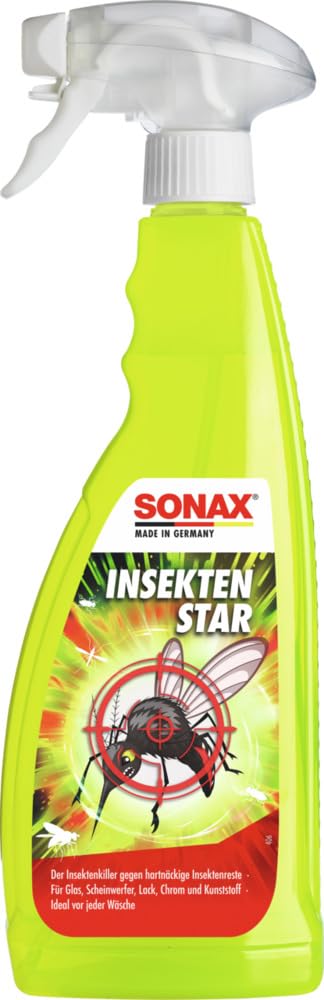 SONAX InsektenStar (750 ml) Insektenentferner löst schnell & schonend selbst hartnäckige & angetrocknete Insektenverschmutzungen, Art-Nr. 02334000 von SONAX