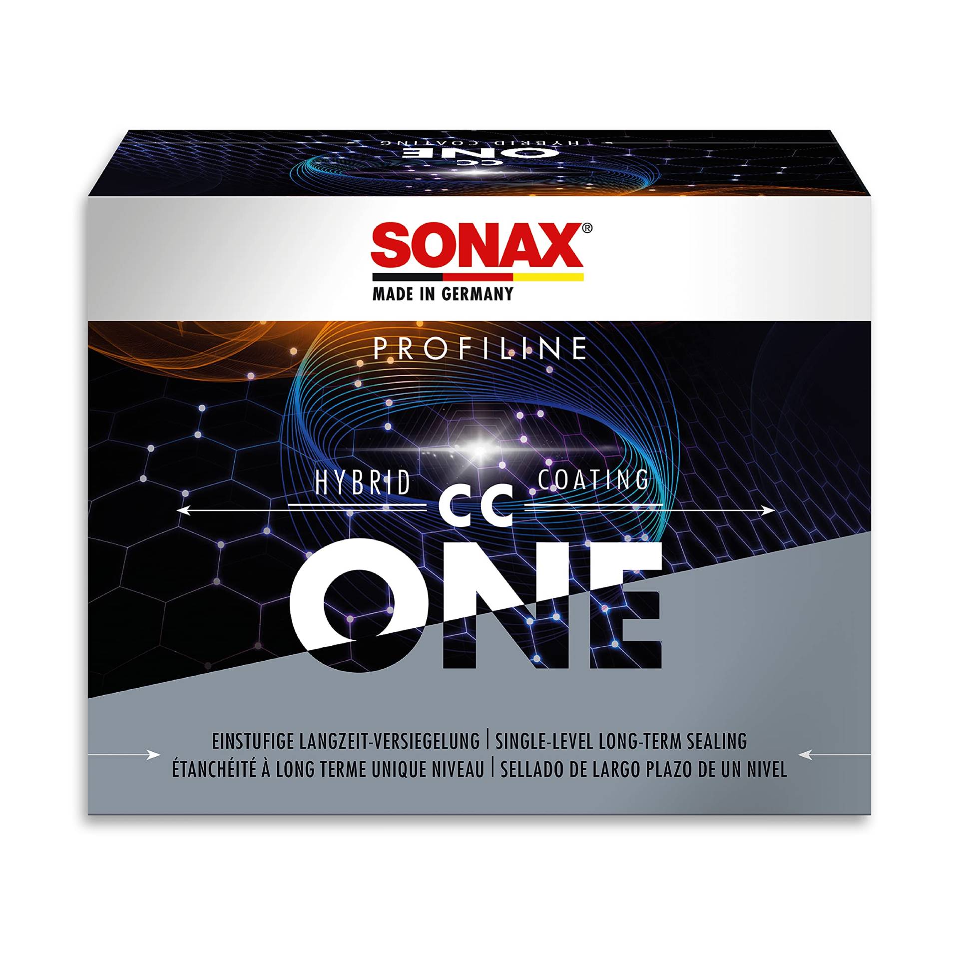 SONAX PROFILINE HybridCoating CC One (50 ml) Langzeitversiegelung, mehr Farbtiefe und weiche schmutzabweisende wachsartige Oberflächen, bis zu 15 Monaten Schutz, Art-Nr. 02670000 von SONAX