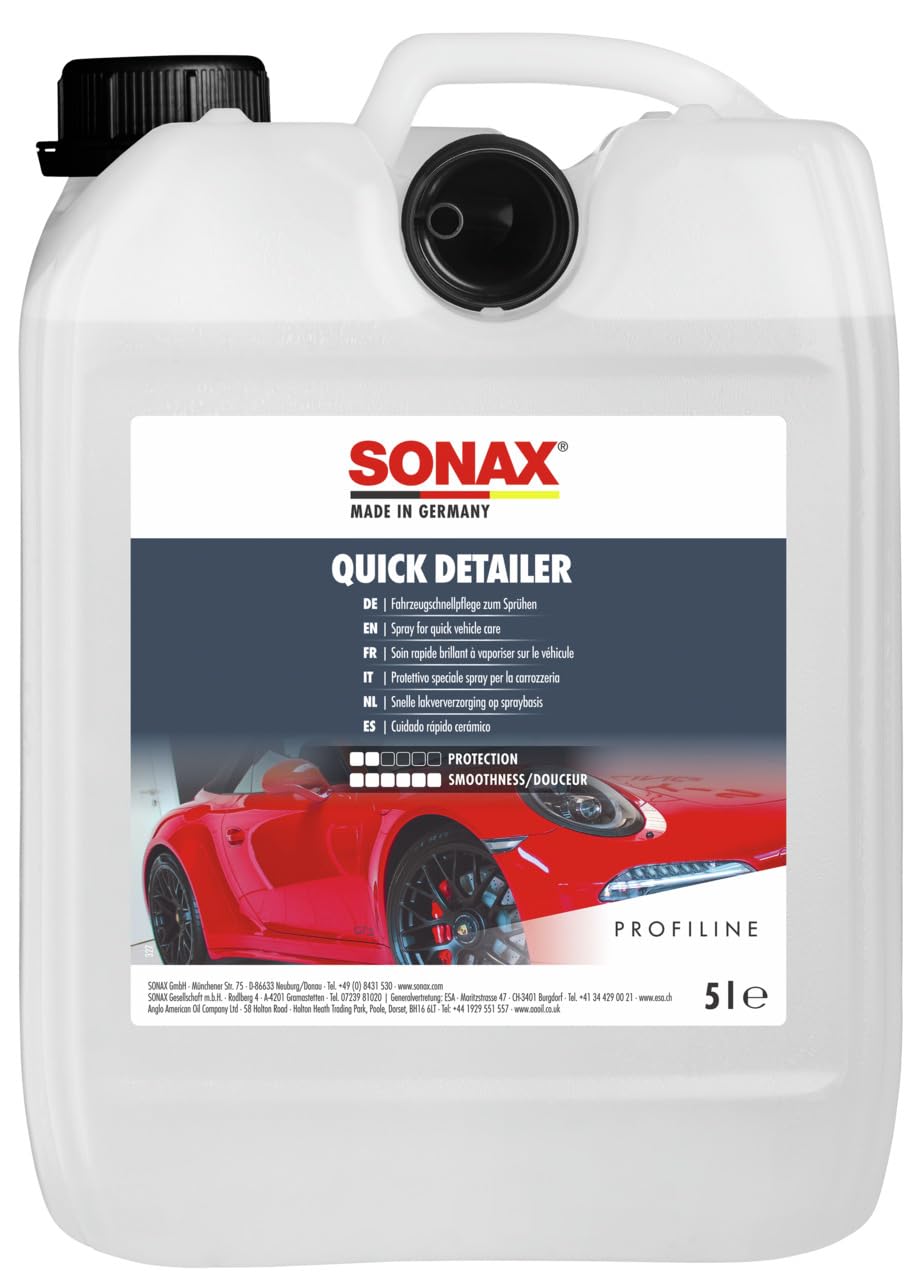 SONAX QuickDetailer (5 Liter) Fahrzeugschnellpflege zum Sprühen, frischt Farben auf und verleiht herausragende Glätte | Art-Nr. 02685000 von SONAX