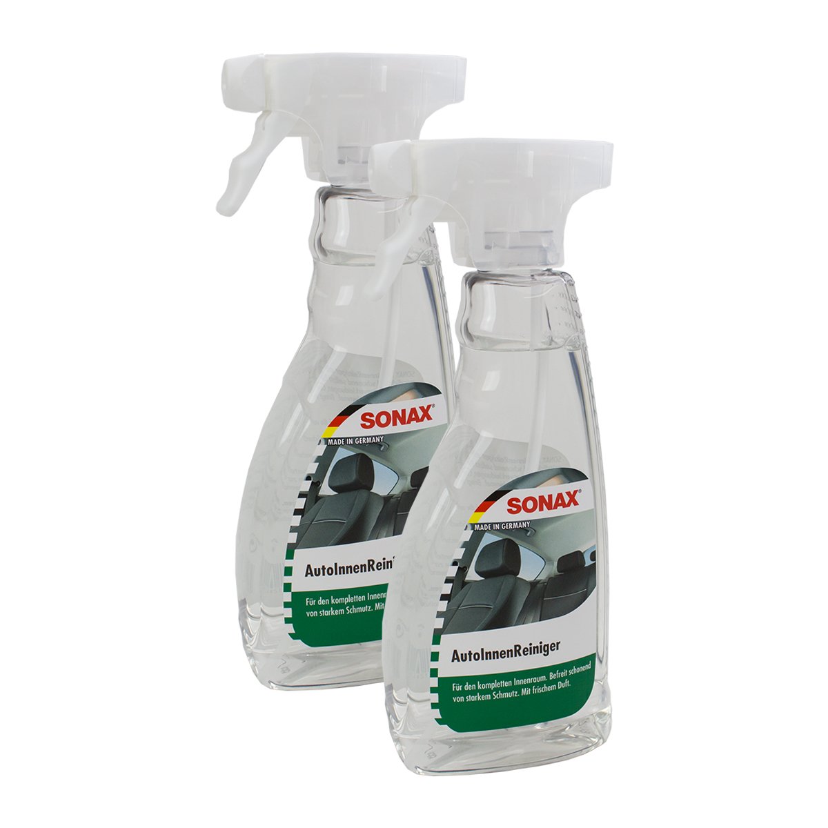 SONAX Autoinnenreiniger Innenraumreiniger 2X Cockpitpflege Polsterreiniger 500Ml von SONAX