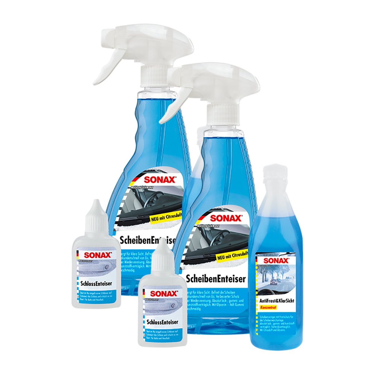 SONAX 2X 03319000 WinterFitSet dreiteilig 3-TLG Frostschutz Eisfrei KlarSicht 80 SONAX 2X 03319000 WinterFitSet dreiteilig 3-TLG Frostschutz Eisfrei KlarSicht 80 von SONAX
