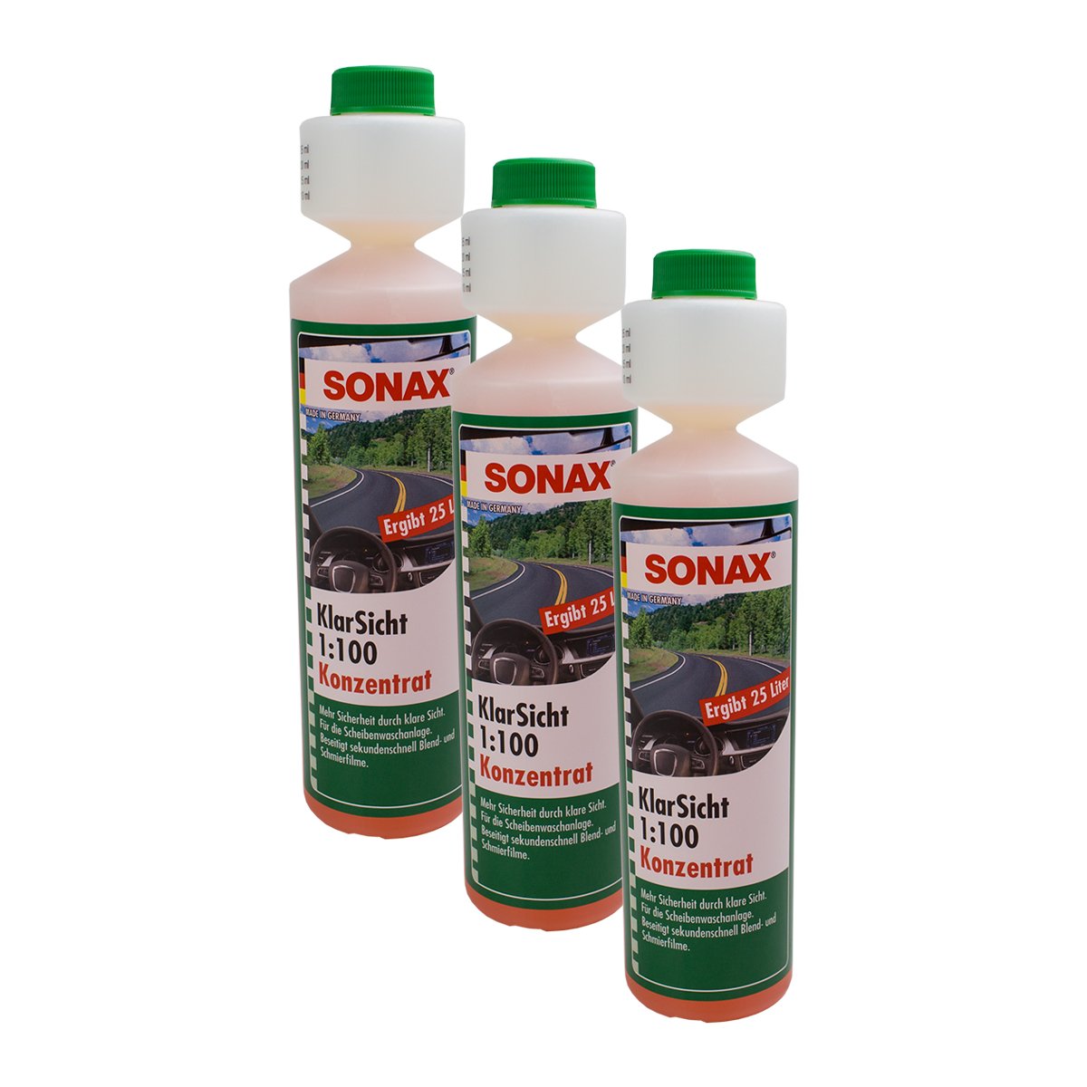 SONAX 3X 03711410 KlarSicht 1:100 Konzentrat ScheibenReiniger 250ml SONAX 3X 03711410 KlarSicht 1:100 Konzentrat ScheibenReiniger 250ml von SONAX