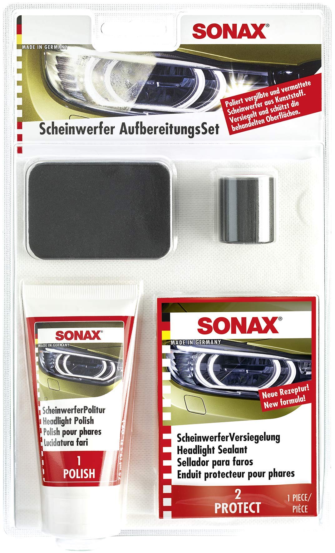 SONAX (405941-745 Scheinwerfer-Restaurierungs-Kit von SONAX