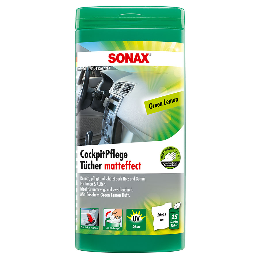 SONAX 4128000 CockpitPflegeTücher matteffect, 25 Stück SONAX 4128000 CockpitPflegeTücher matteffect, 25 Stück von SONAX
