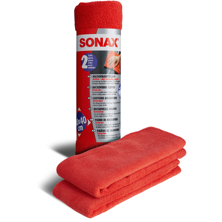 SONAX 416241 MicrofaserTücher Außen 2 Stück von SONAX