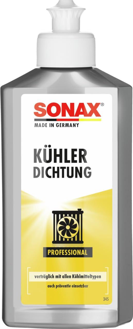 SONAX KühlerDichtung (250 ml) schnelle und zuverlässige Pannenhilfe für undichte Kühler und Schläuche | Art-Nr. 04421410 von SONAX