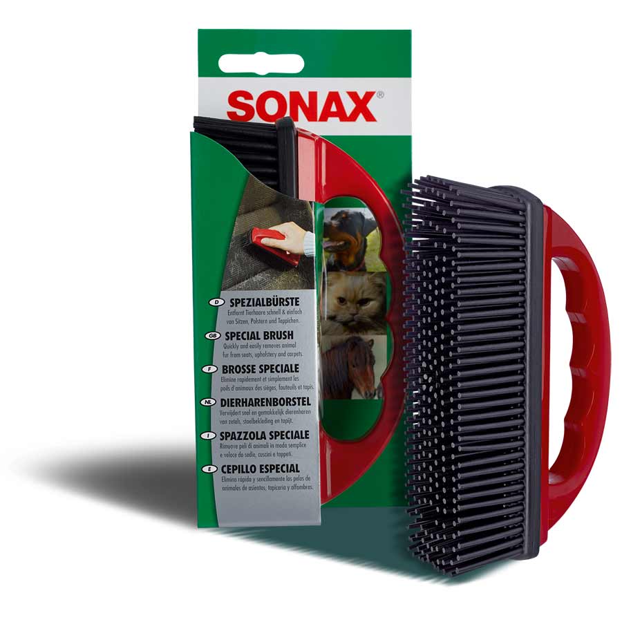 SONAX 491400 SpezialBürste zur Entfernung von Tierhaaren, 1 Stück von SONAX