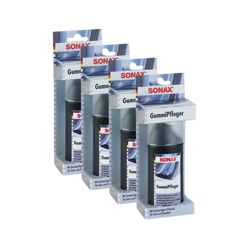SONAX Gummipflege Rubber Care Kunststoffpflege 100Ml 4X von SONAX