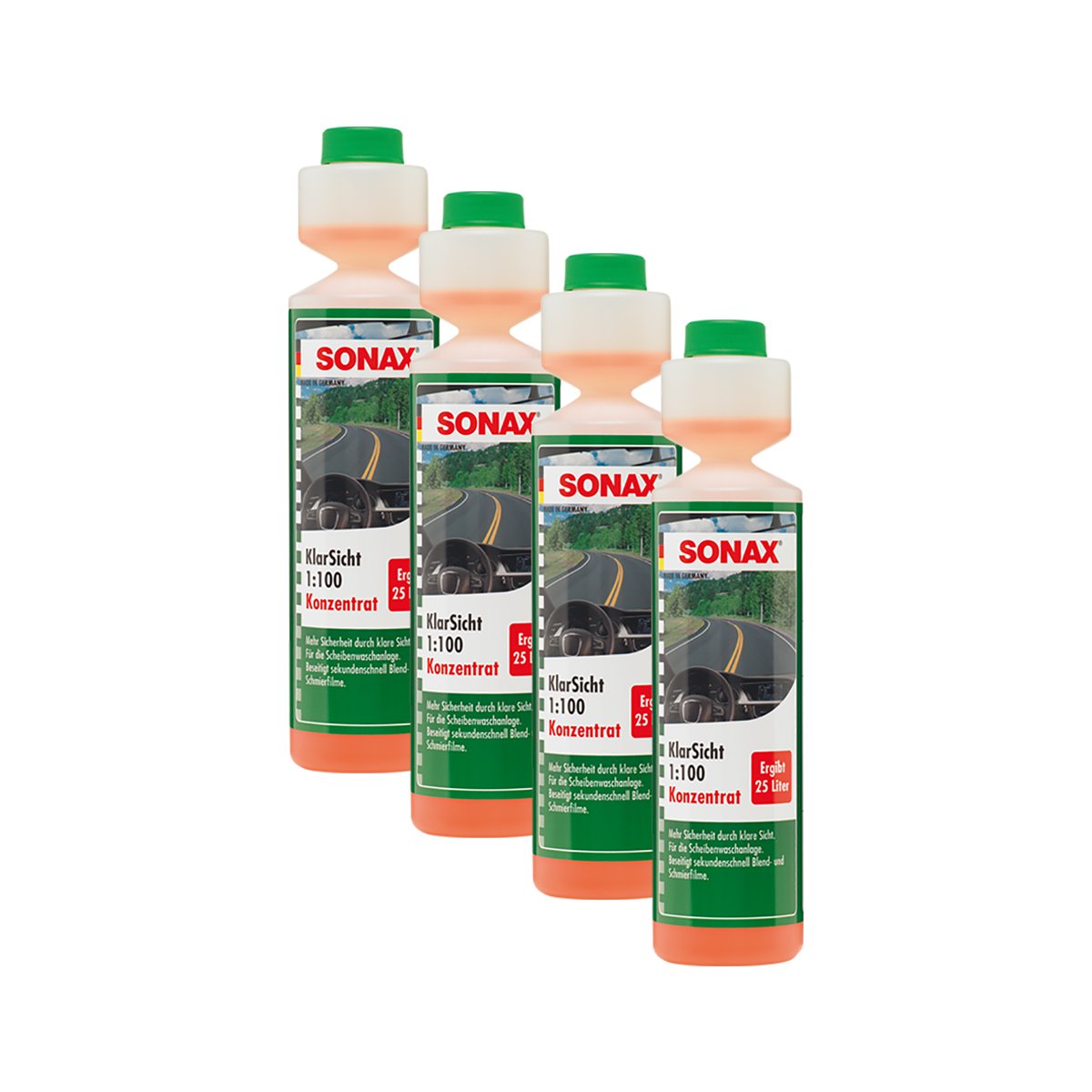 SONAX 4X 03711410 KlarSicht 1:100 Konzentrat ScheibenReiniger 250ml SONAX 4X 03711410 KlarSicht 1:100 Konzentrat ScheibenReiniger 250ml von SONAX