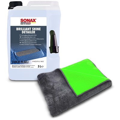 Sonax 5 L PROFILINE BrilliantShine Detailer + Duo Mikrofasertuch von SONAX