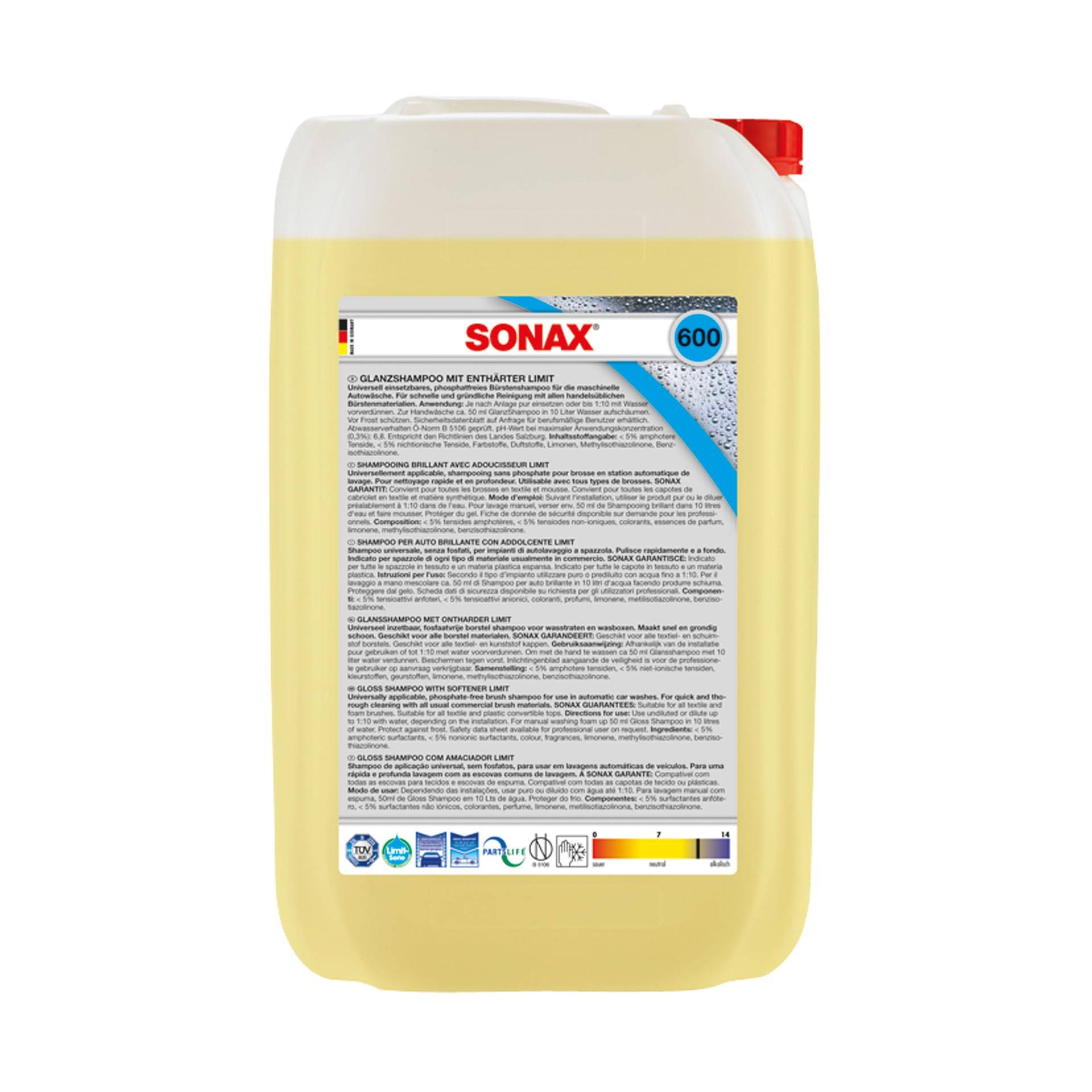 Sonax 600.705 Limit Glanzshampoo 25-Liter Sonax 600.705 Limit Glanzshampoo 25-Liter von SONAX