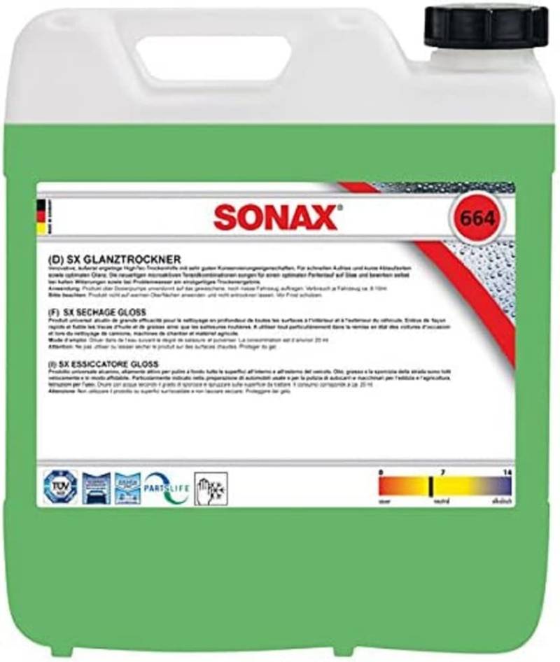 Sonax 664.600 SX Glanztrockner 10L von SONAX