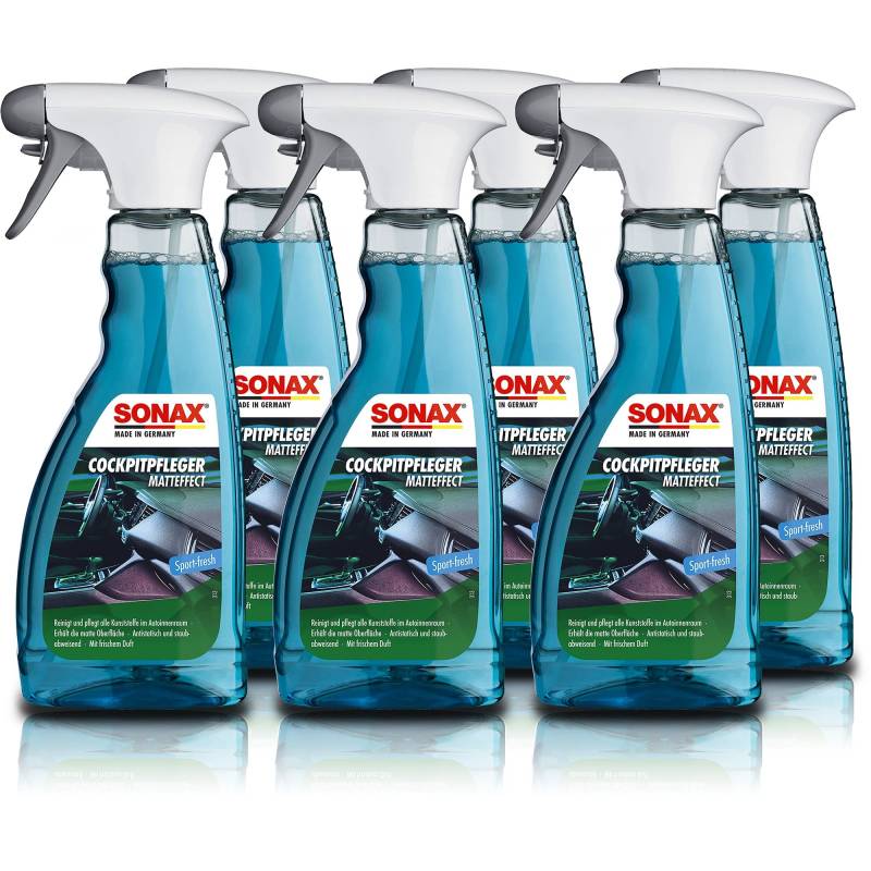 SONAX 6X 03572410 CockpitPfleger Matteffect Sport-Fresh 500ml von SONAX