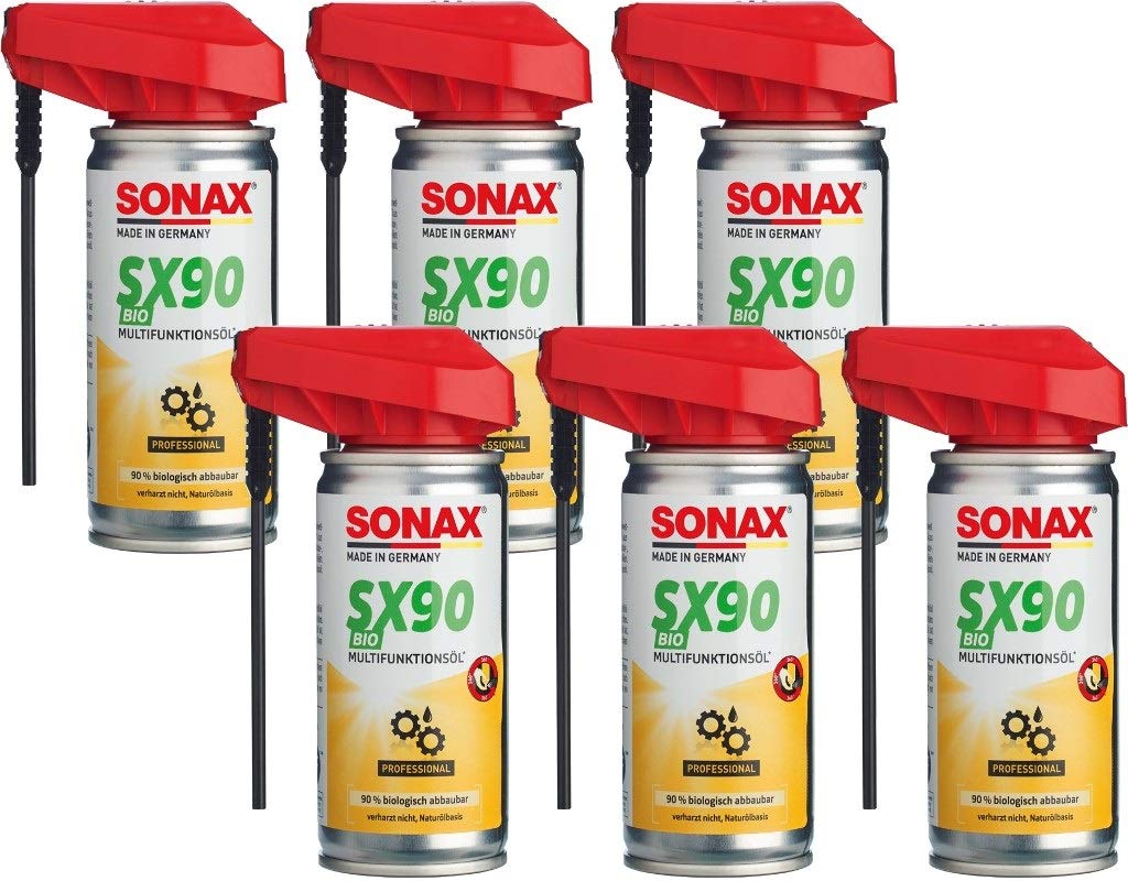 SONAX 6X 75ml SX90 Bio Multifunktionsöl Easy-Spray Rostlöser Schmiermittel Pflegeöl von SONAX