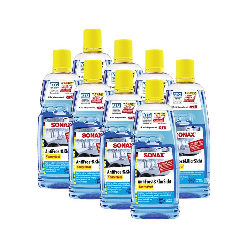 SONAX 8X 03323000 AntiFrost & KlarSicht Konzentrat 1L von SONAX