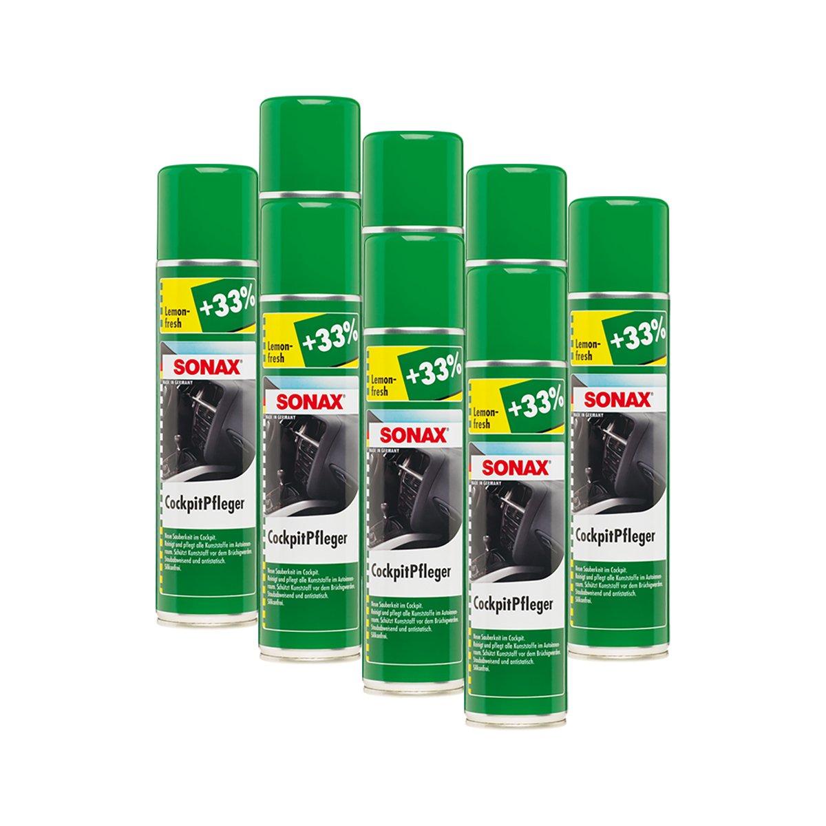 SONAX 8X 03433000 CockpitPfleger Lemon-Fresh CockpitReiniger 400ml SONAX 8X 03433000 CockpitPfleger Lemon-Fresh CockpitReiniger 400ml von SONAX