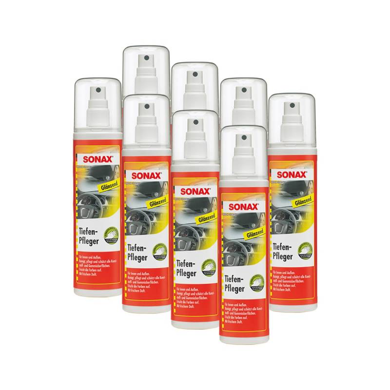 SONAX 8X 03800410 TiefenPfleger Glänzend KunststoffReiniger 300ml von SONAX