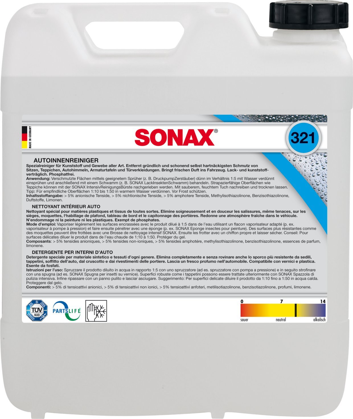 SONAX AutoInnenReiniger 10Ltr von SONAX