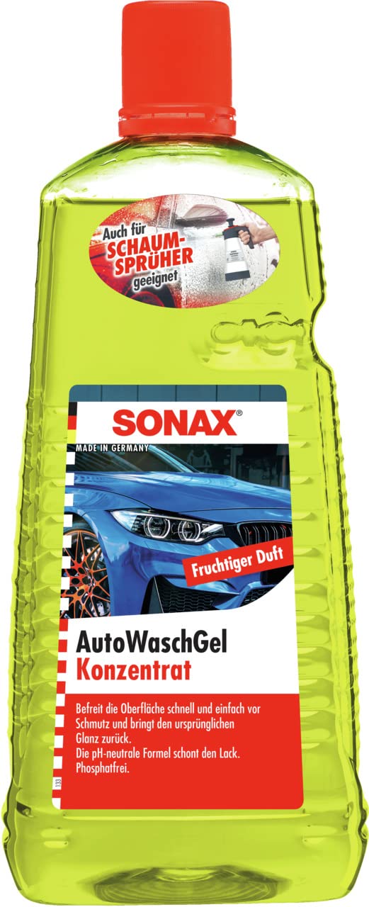 SONAX AutoWaschGel Konzentrat (2 Liter) Autoshampoo für Sauberkeit und Glanz | Art-Nr. 03155410 von SONAX