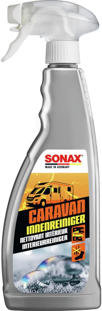 SONAX CARAVAN InnenReiniger (750 ml) vielseitiger Sprühreiniger mit Geruchsvernichter für Caravan/Bus/Wohnmobil/Wohnwagen | Art-Nr. 07214000 von SONAX