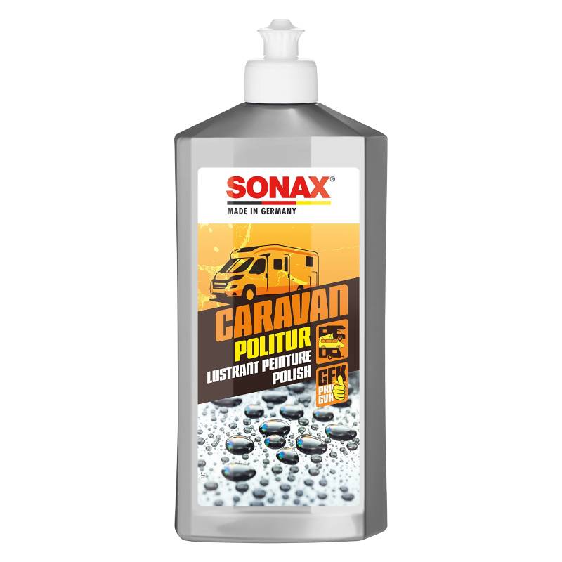 SONAX CARAVAN Politur (500 ml) zum Glätten verwitterter & matter Lacke & GFK | Art-Nr. 07022000 von SONAX