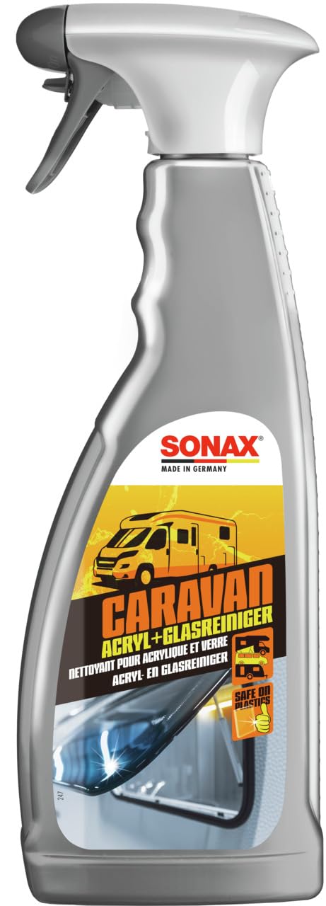 SONAX CARAVAN Acryl+GlasReiniger (750 ml) schonend streifenfreie Sauberkeit für Glas, Fenster aus Acryl & Touchscreen-Displays | Art-Nr. 07384000 von SONAX