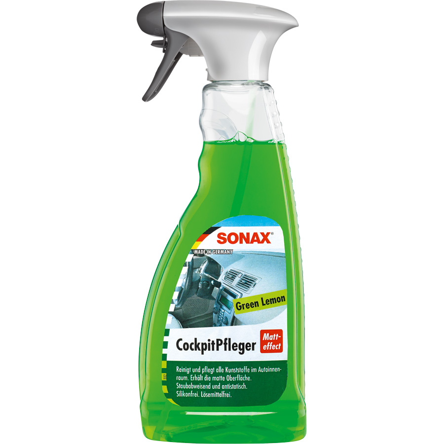 SONAX CockpitPfleger Matteffect, Green Lemon, 500 ml von SONAX