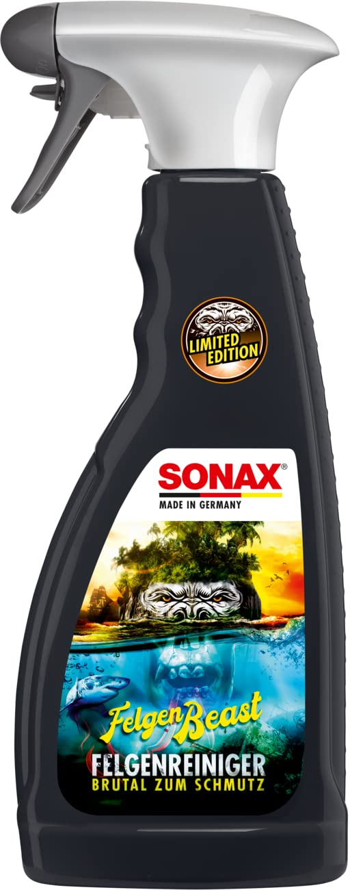 SONAX FelgenBeast Sonderedition 2023 (500 ml) Felgenreiniger mit neuem Duft - Brutal zum Schmutz - Sanft zur Felge, Art-Nr.04332000 von SONAX