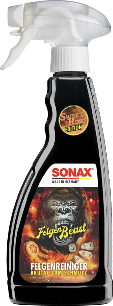 SONAX FelgenBeast Sonderedition (500 ml) Felgenreiniger mit neuem Duft - Brutal zum Schmutz - Sanft zur Felge | Art-Nr.04332000 von SONAX