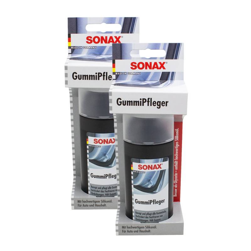 SONAX Gummipflege Rubber Care Kunststoffpflege 100Ml 2X von SONAX