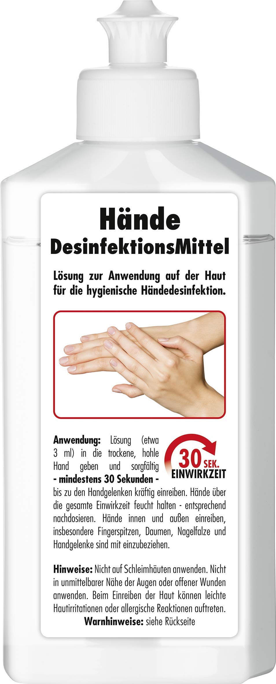 SONAX Handdesinfektionsmittel (250 ml) schützt gegen Bakterien & Viren für hygienische & wirksame Händedesinfektion - made in Germany | Art-Nr. 04011410 von SONAX