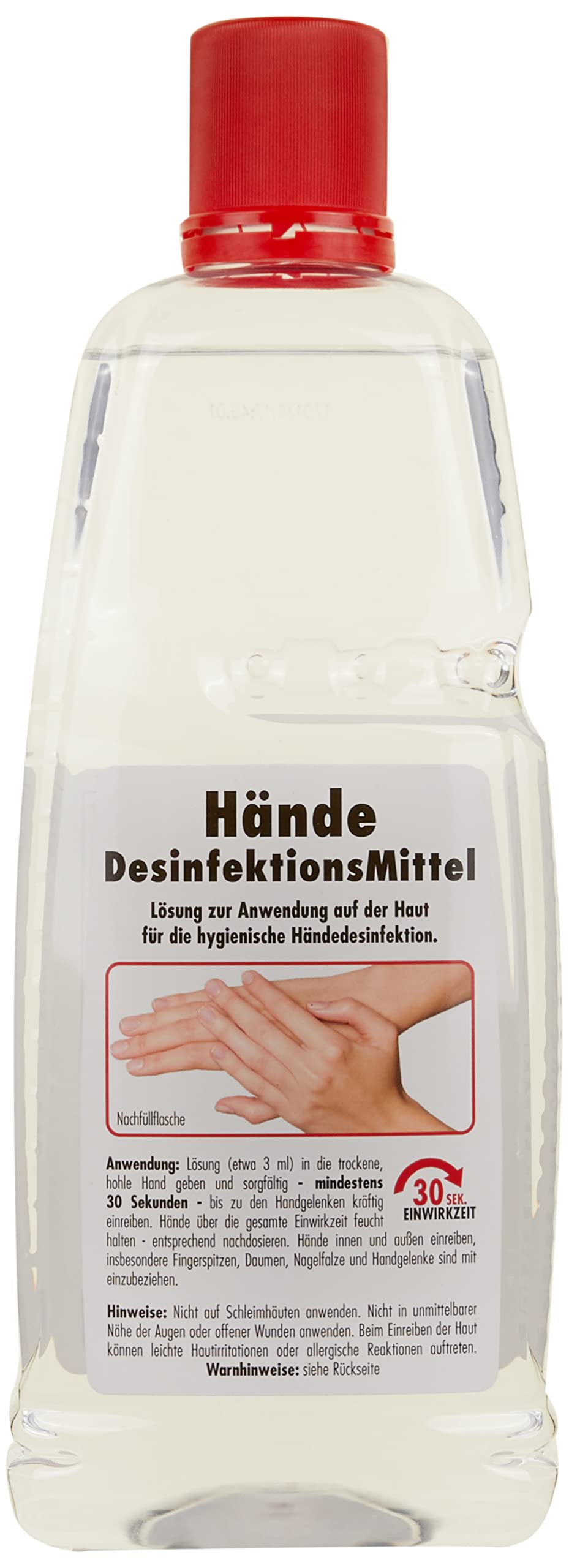 SONAX Handdesinfektionsmittel (1 Liter) schützt gegen Bakterien & Viren für hygienische & wirksame Händedesinfektion - Made in Germany | Art-Nr. 04013000 von SONAX