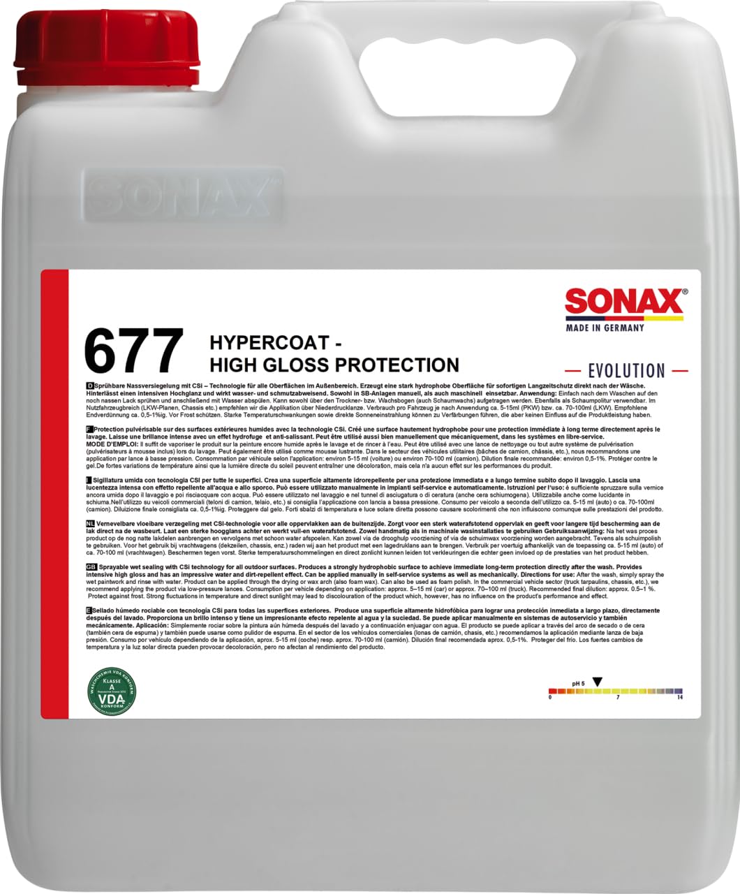 SONAX Hypercoat - High Gloss Protection -Evolution- 10 l SONAX Hypercoat - High Gloss Protection -Evolution- 10 l von SONAX