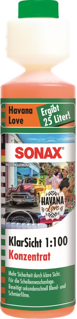 SONAX KlarSicht Konzentrat 1:100 Havana Love, 250 ml von SONAX