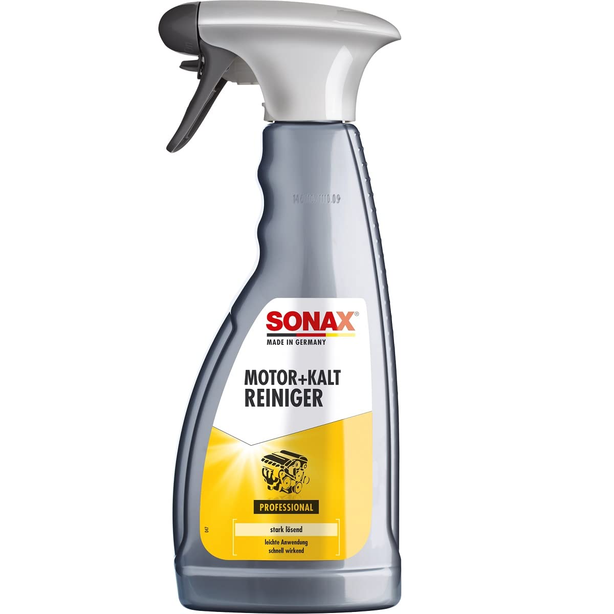 SONAX Motor+KaltReiniger (500 ml) beseitigt alle Öl- und Fettverschmutzungen von Motoren, Maschinenteilen, Aggregaten & Werkzeugen, Art-Nr. 05432000 von SONAX