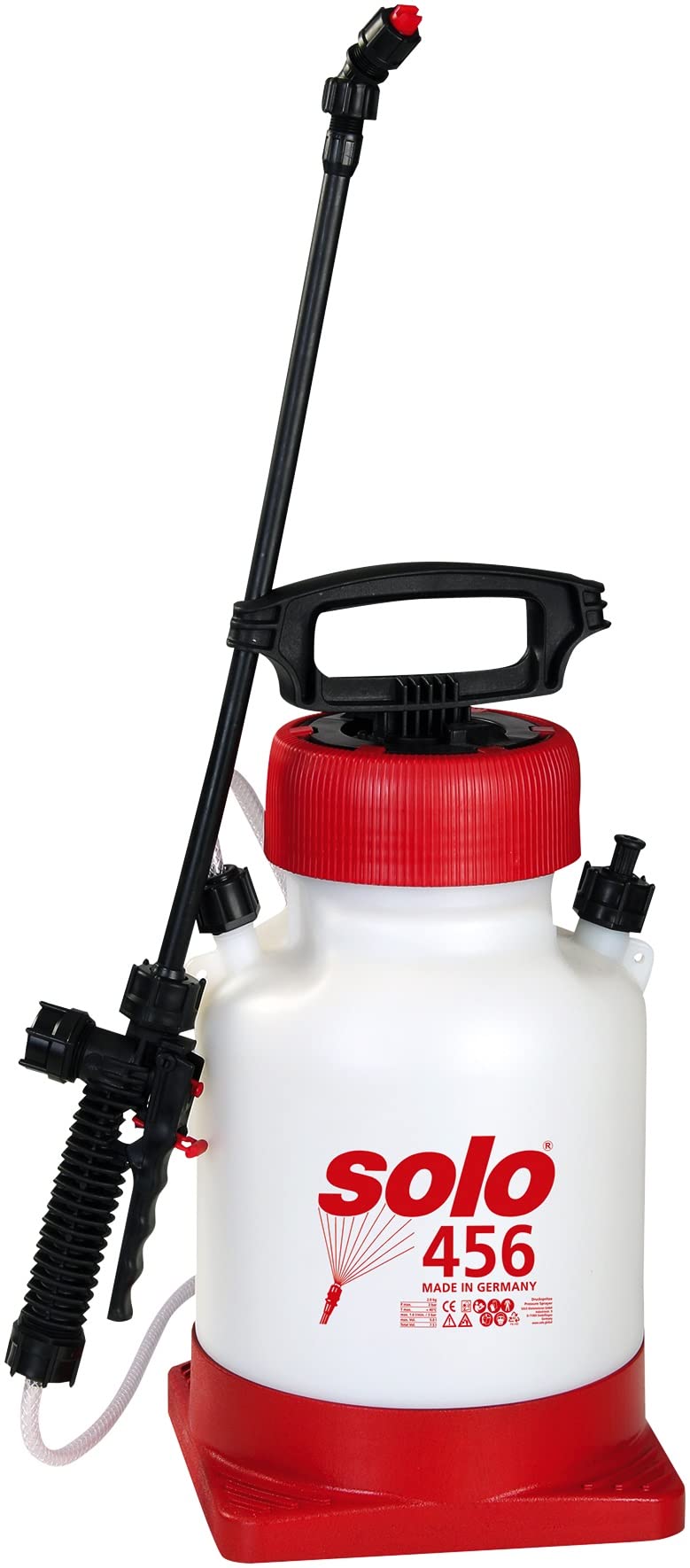 SONAX Niederdruck Sprühgerät 5 Liter (1 Stück) robuste Druckspritze zur Verarbeitung von wässrigen Reinigungsprodukten | Art-Nr. 04960000 von SONAX